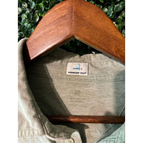 Johnnie-O Green Polo Size Large - Picture 2 of 3